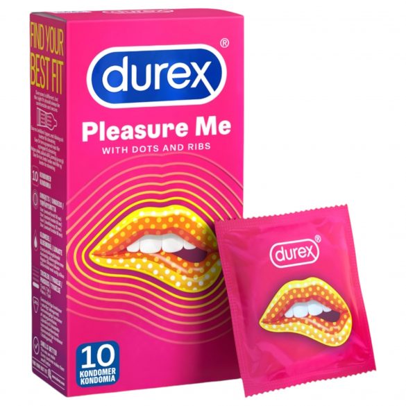 Durex Pleasure Me - rebrasti s točkicama kondomi (10 komada)