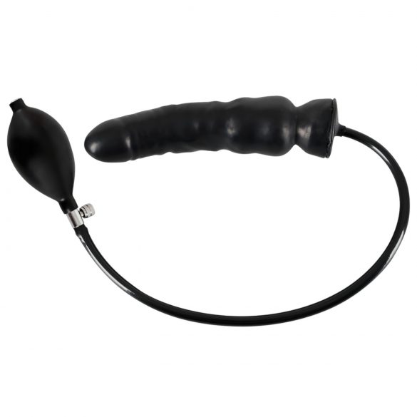 LATEX - dildo na napuhavanje (crni) 