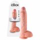 King Cock 10 testisa veliki dildo (25 cm) - prirodan 