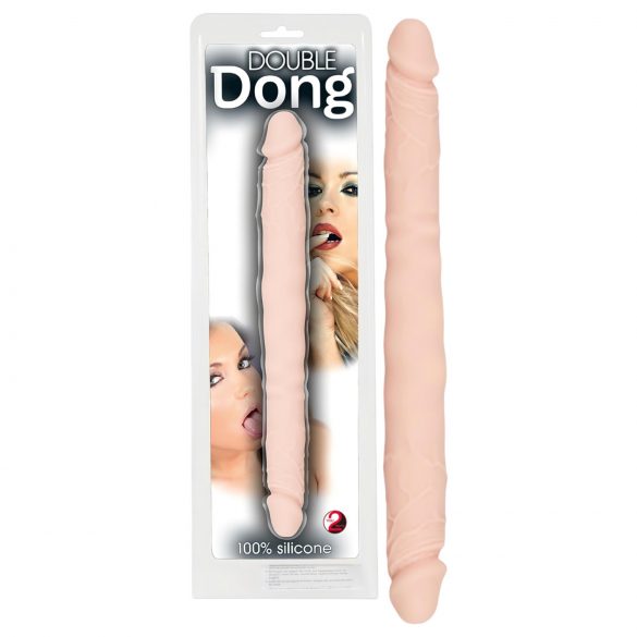 You2Toys - Double Dong - 100% silikonski dildo (prirodni) 