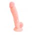 Medicinski - medicinski silikonski dildo (18cm) - prirodan 