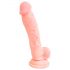 Medicinski - medicinski silikonski dildo (18cm) - prirodan 