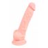 Medicinski - medicinski silikonski dildo (18cm) - prirodan 