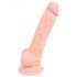 Medicinski - medicinski silikonski dildo (18cm) - prirodan 