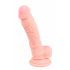 Medicinski - medicinski silikonski dildo (18cm) - prirodan 