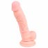 Medicinski - medicinski silikonski dildo (18cm) - prirodan 