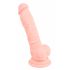 Medicinski - medicinski silikonski dildo (18cm) - prirodan 