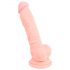 Medicinski - medicinski silikonski dildo (18cm) - prirodan 