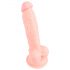 Medicinski - medicinski silikonski dildo (18cm) - prirodan 