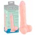 Medicinski - medicinski silikonski dildo (21cm) - prirodan 