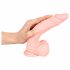 Medicinski - medicinski silikonski dildo (21cm) - prirodan 