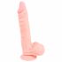 Medicinski - medicinski silikonski dildo (21cm) - prirodan 