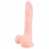 Medicinski - medicinski silikonski dildo (21cm) - prirodan 