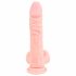 Medicinski - medicinski silikonski dildo (21cm) - prirodan 