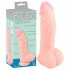 Medicinski - medicinski silikonski dildo (20cm) - prirodan 