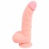 Medicinski - medicinski silikonski dildo (20cm) - prirodan 