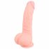 Medicinski - medicinski silikonski dildo (20cm) - prirodan 