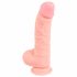 Medicinski - medicinski silikonski dildo (20cm) - prirodan 