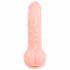 Medicinski - medicinski silikonski dildo (20cm) - prirodan 