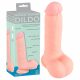 Medicinski - ravni medicinski silikonski dildo (20cm) - prirodan 