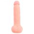 Medicinski - ravni medicinski silikonski dildo (20cm) - prirodan 