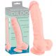 Medicinski - medicinski silikonski dildo (24cm) - prirodan 