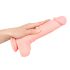 Medicinski - medicinski silikonski dildo (24cm) - prirodan 