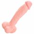 Medicinski - medicinski silikonski dildo (24cm) - prirodan 