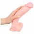 Medicinski - medicinski silikonski dildo (24cm) - prirodan 