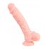 Medicinski - medicinski silikonski dildo (24cm) - prirodan 