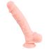 Medicinski - medicinski silikonski dildo (24cm) - prirodan 