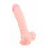 Medicinski - medicinski silikonski dildo (24cm) - prirodan 