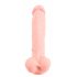 Medicinski - medicinski silikonski dildo (24cm) - prirodan 