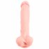 Medicinski - medicinski silikonski dildo (24cm) - prirodan 