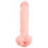 Medicinski - medicinski silikonski dildo (24cm) - prirodan 