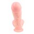 Medicinski - medicinski silikonski dildo (24cm) - prirodan 