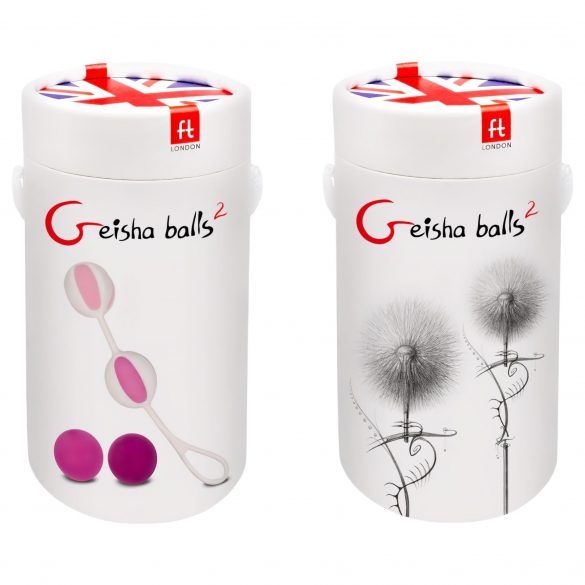 Geisha Balls 2 - varijabilni set loptica za gejše (ružičasto-bijela) 