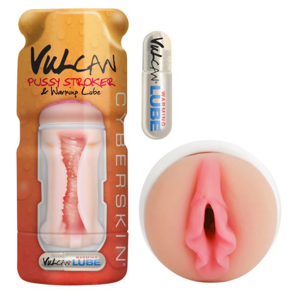 Vulcan Stroker - realistična vagina, s grijućim lubrikantom (prirodnim) 