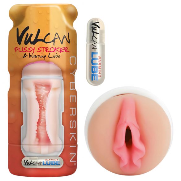 Vulcan Stroker - realistična vagina, s grijućim lubrikantom (prirodnim)  