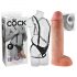 King Cock Strap-on 11 - šuplji dildo na štipaljku s pojasom (28 cm) 