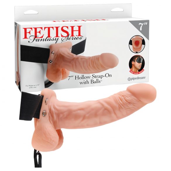 Fetiš strap-on 7 - strap-on dildo (prirodni) 