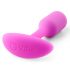 b-vibe Snug Plug 1 - analni dildo s unutarnjim utegom (55g) - roza 