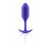 b-vibe Snug Plug 2 - dvostruki analni dildo (114g) - ljubičasti 