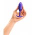 b-vibe Snug Plug 2 - dvostruki analni dildo (114g) - ljubičasti 