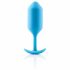 b-vibe Snug Plug 3 - dupli kuglični analni dildo (180g) - plavi 