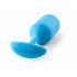 b-vibe Snug Plug 3 - dupli kuglični analni dildo (180g) - plavi 