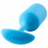 b-vibe Snug Plug 3 - dupli kuglični analni dildo (180g) - plavi 