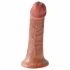 King Cock 6 dilda (15 cm) - smeđi 