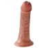 King Cock 6 dilda (15 cm) - smeđi 