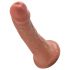 King Cock 6 dilda (15 cm) - smeđi 